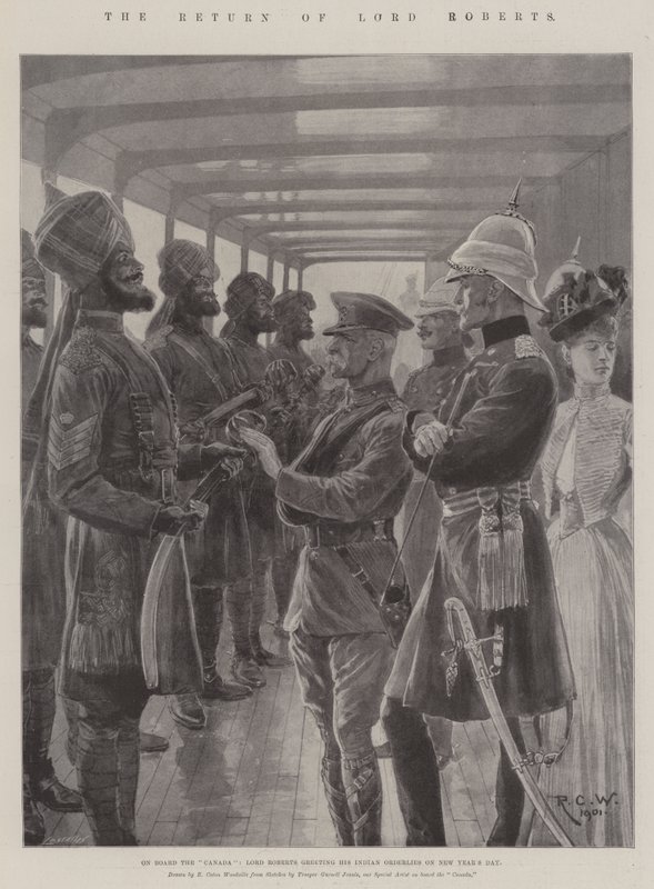 Návrat lorda Robertse od Richard Caton Woodville junior