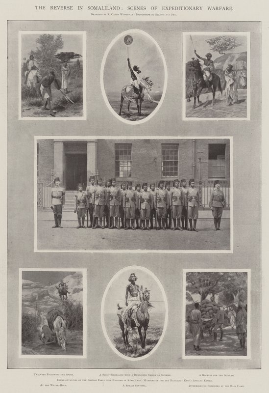 Reverse in Somaliland, Scény expediční války od Richard Caton Woodville junior