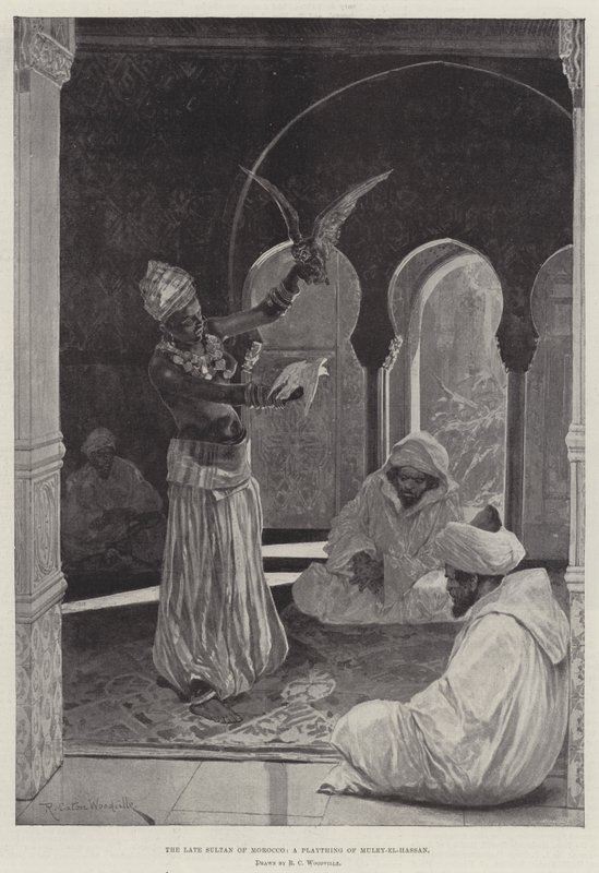 Zesnulý marocký sultán, hračka Muley-el-Hassan od Richard Caton Woodville junior