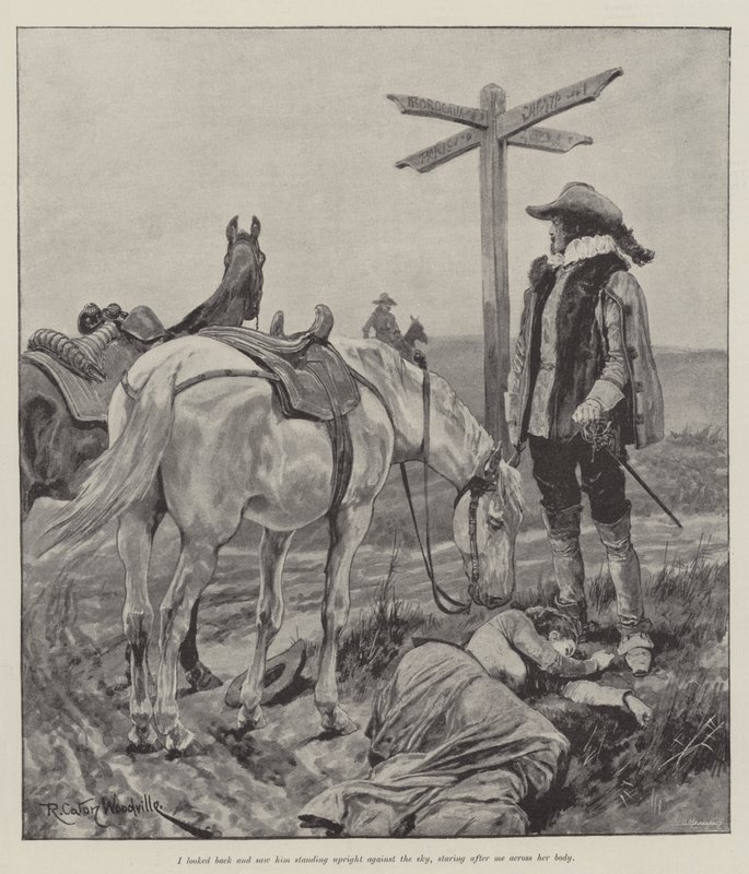 Pod červeným pláštěm, autor: Stanley J. Weyman od Richard Caton Woodville junior