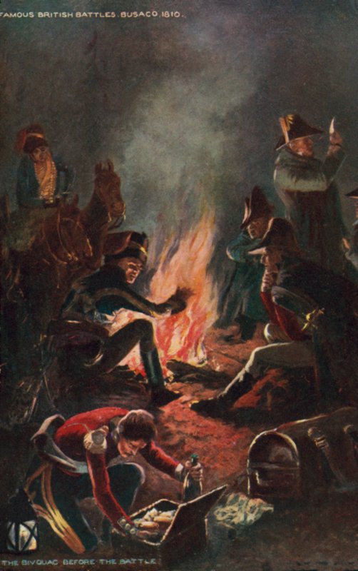 Bivak před bitvou o Bussaco, Portugalsko, poloostrovní válka, 1810 od Richard Caton II Woodville