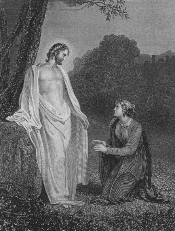 Kristus se zjevuje Marii Magdaleně od Richard after Westall