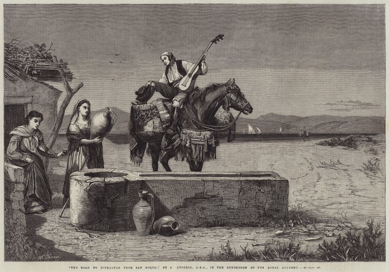 Cesta na Gibraltar ze San Roque od Richard Ansdell