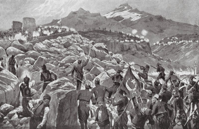 Krétské povstání proti Turkům od Richard Caton II (after) Woodville