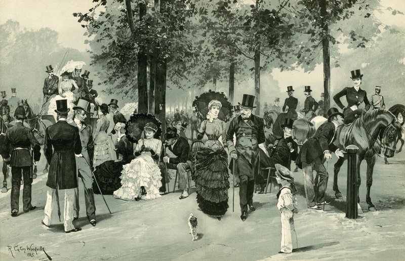 V řadě, Hyde Park od Richard Caton Woodville