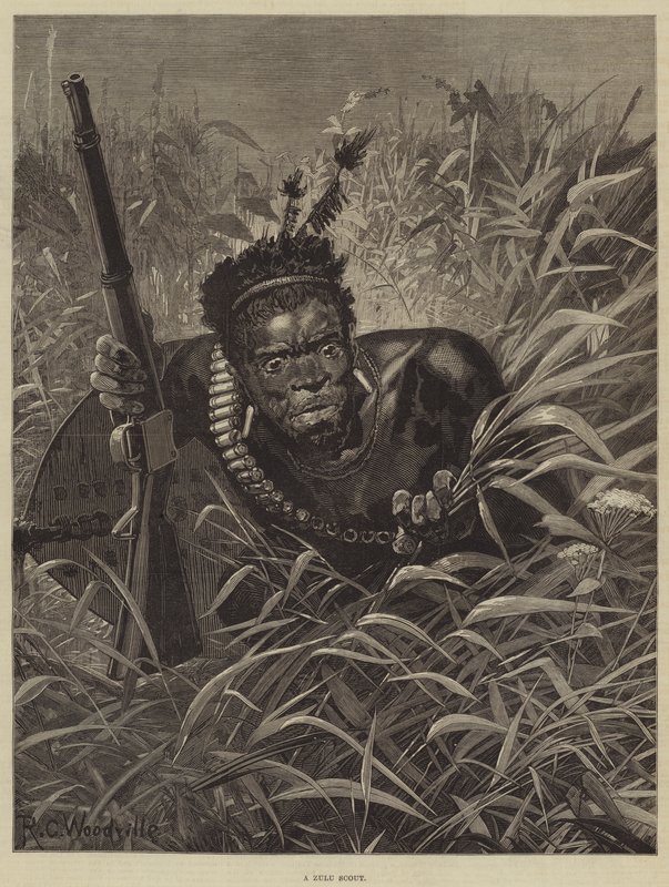 Zuluský skaut od Richard Caton Woodville junior