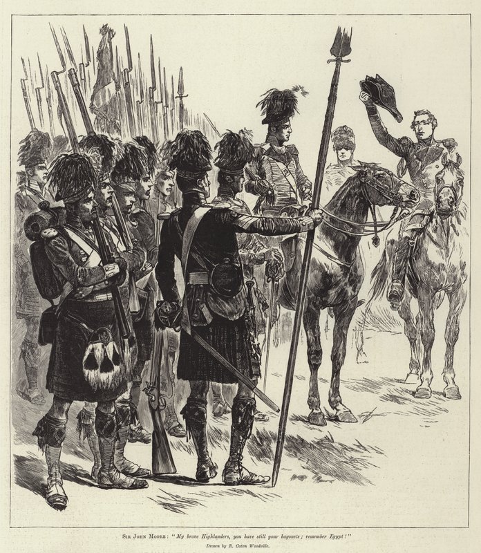 Bitvy britské armády, Corunna od Richard Caton Woodville junior