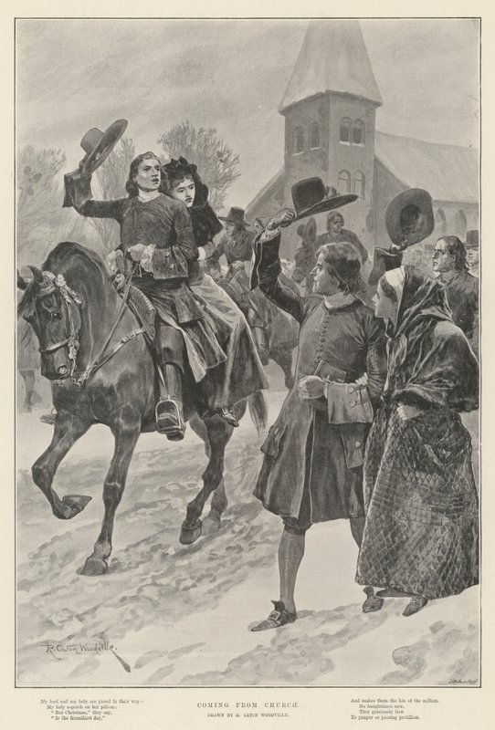 Přichází z církve od Richard Caton Woodville junior