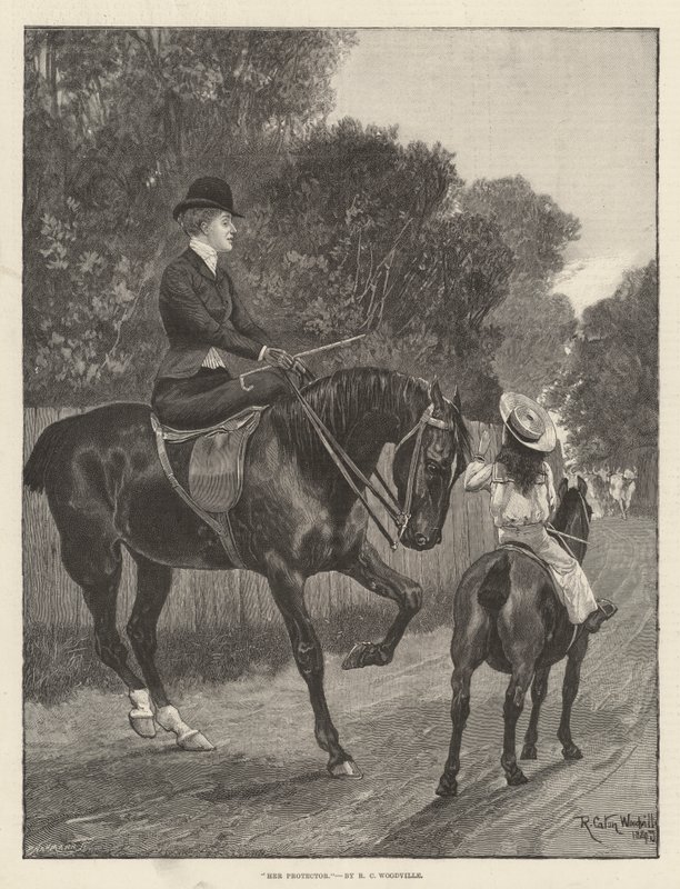 Její ochránce od Richard Caton Woodville junior