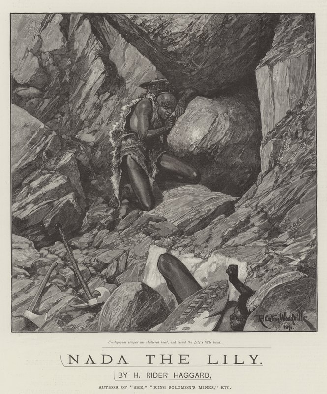 Nada the Lily, od H Rider Haggard od Richard Caton Woodville junior