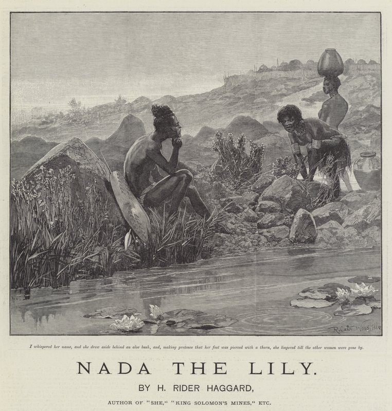 Nada the Lily, od H Rider Haggard od Richard Caton Woodville junior