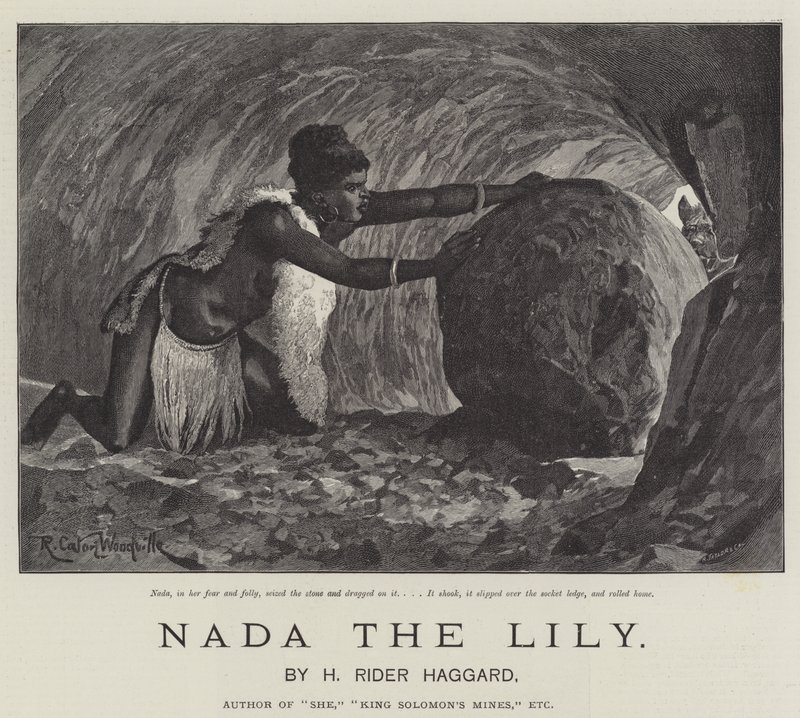 Nada the Lily, od H Rider Haggard od Richard Caton Woodville junior