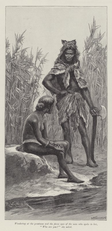 Nada the Lily, od H Rider Haggard od Richard Caton Woodville junior