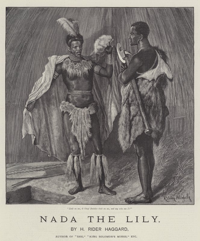 Nada the Lily, od H Rider Haggard od Richard Caton Woodville junior