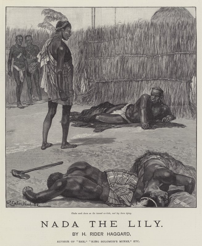 Nada the Lily, H Rider Haggard od Richard Caton Woodville junior