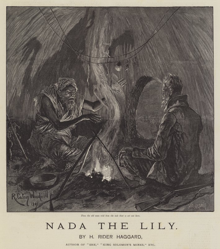 Nada the Lily, od H Rider Haggard od Richard Caton Woodville junior