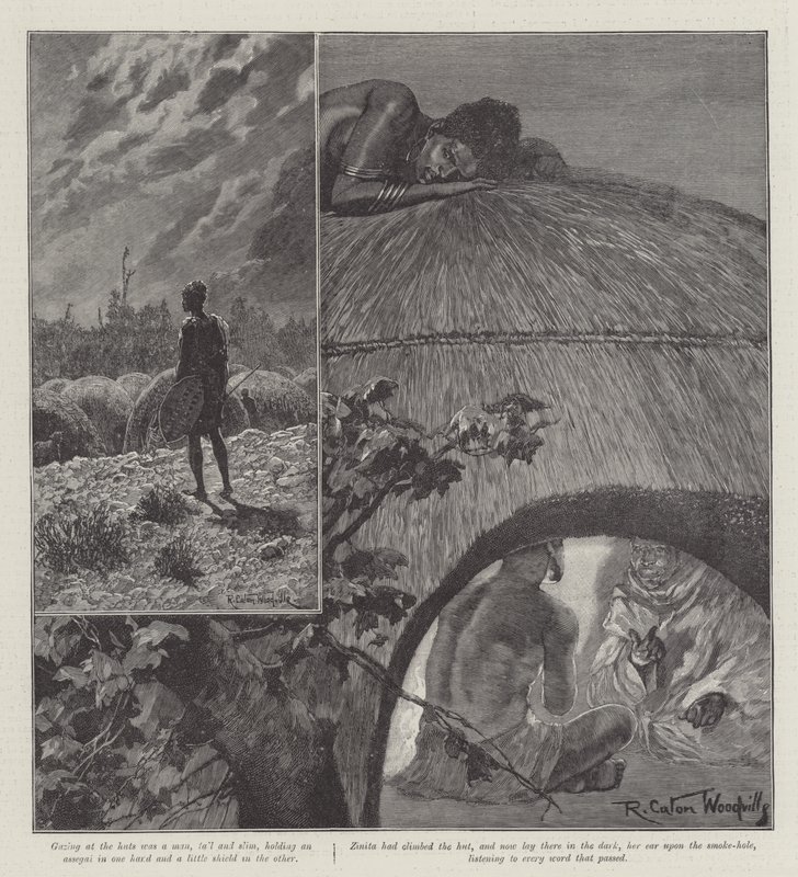 Nada the Lily, od H Rider Haggard od Richard Caton Woodville junior