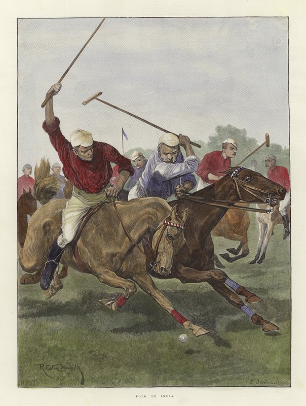Polo v Indii od Richard Caton Woodville junior