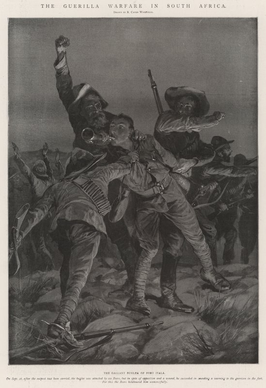 Guerilla Warfare v Jižní Africe od Richard Caton Woodville junior