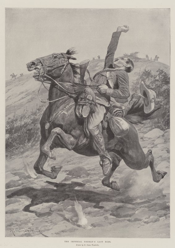 Poslední jízda Imperial Yeoman od Richard Caton Woodville junior