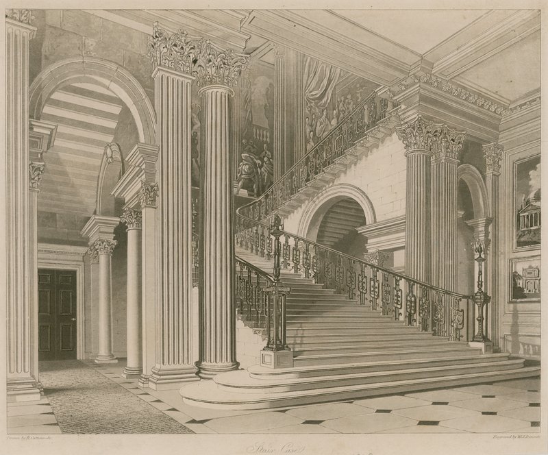 Buckinghamský palác, Schodiště od Richard Cattermole