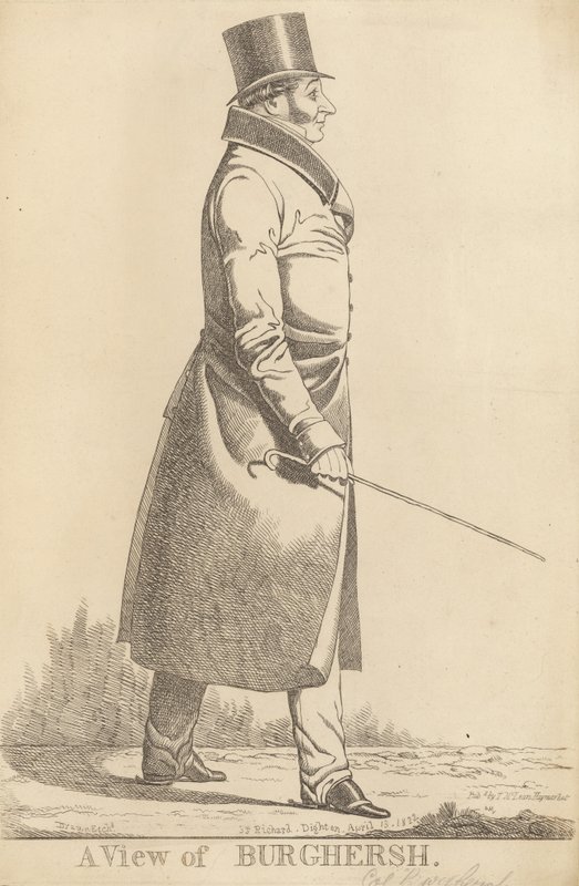 John Fane, 11. hrabě z Westmorlandu; Pohled na Burghersh od Richard Dighton