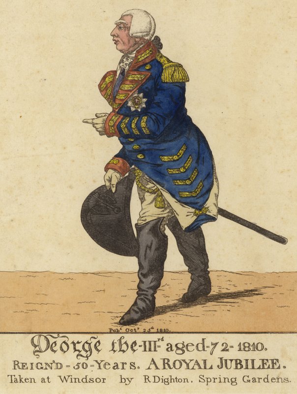 Král Jiří III od Richard Dighton