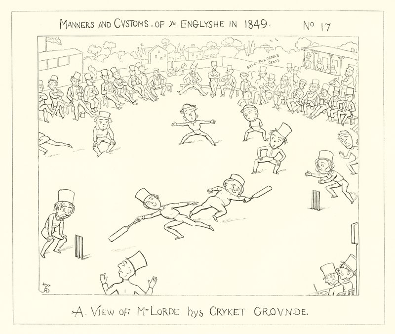 1849, Pohled na Lords Cricket Ground od Richard Doyle