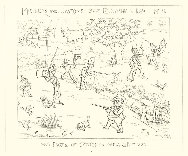 1849, Parta sportovců ve střelbě od Richard Doyle