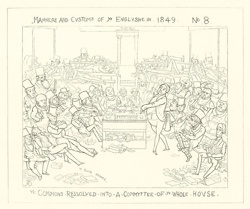 1849 se sněmovna usnesla na výbor celé sněmovny od Richard Doyle