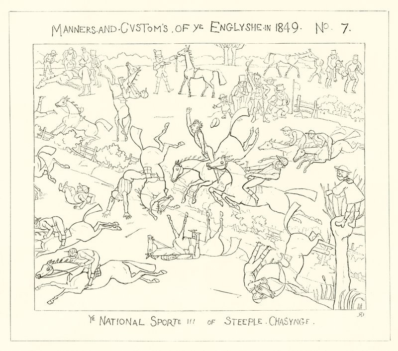 1849, Národní sport steeple Chasing od Richard Doyle