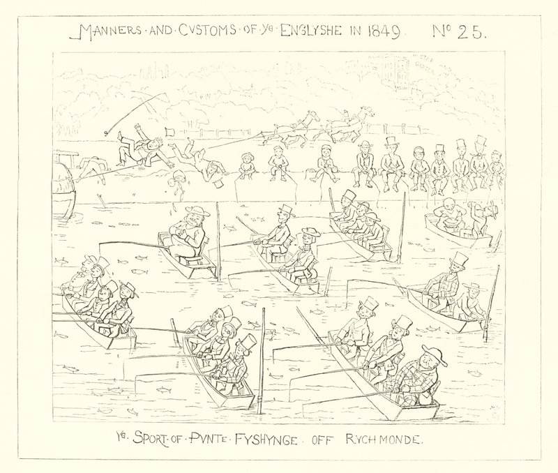1849, sport lovu pramiček u Richmondu od Richard Doyle