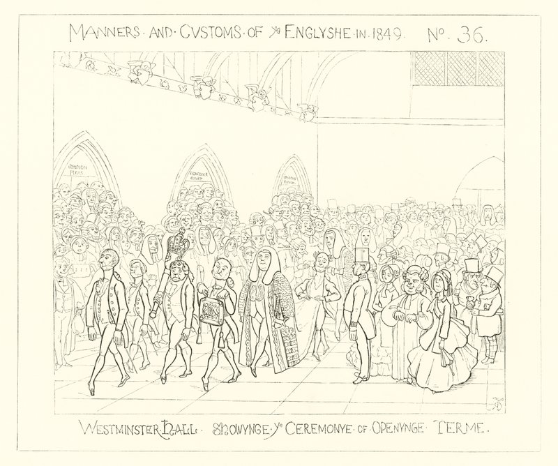 1849, Westminster Hall, Slavnostní zahájení od Richard Doyle