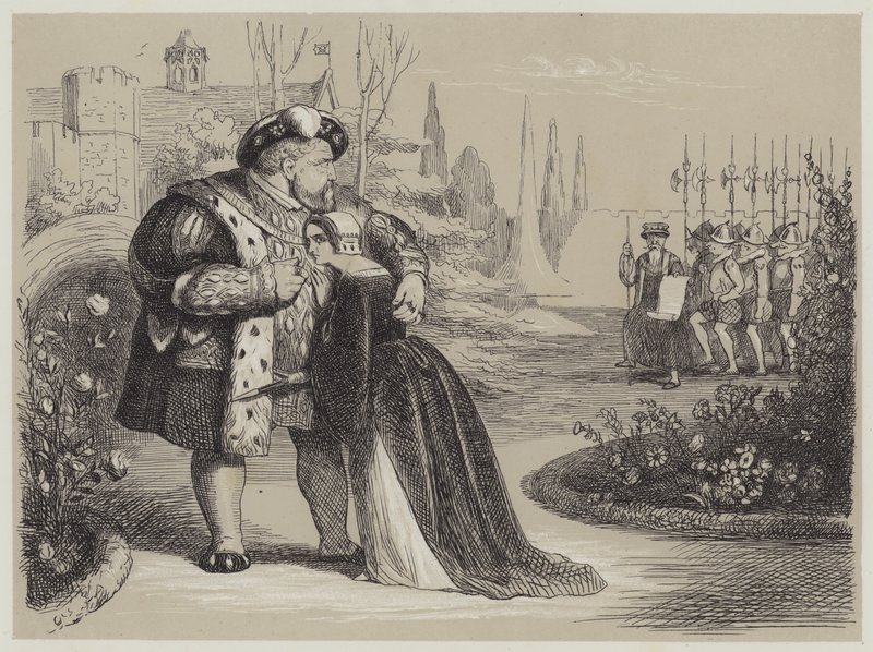 Kritický okamžik v životě Catherine Parr (akvatinta) od Richard Doyle