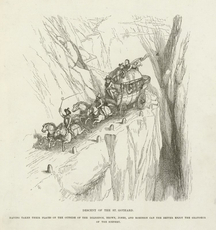 Sestup svatého Gotharda od Richard Doyle