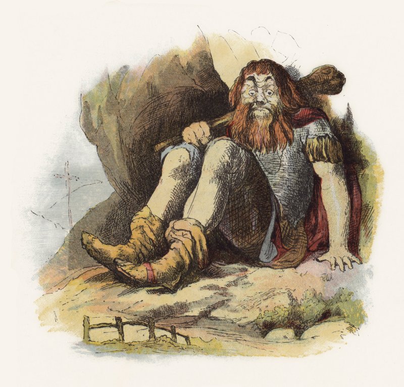 Ilustrace pro Jack The Giant Killer (barevné lito) od Richard Doyle