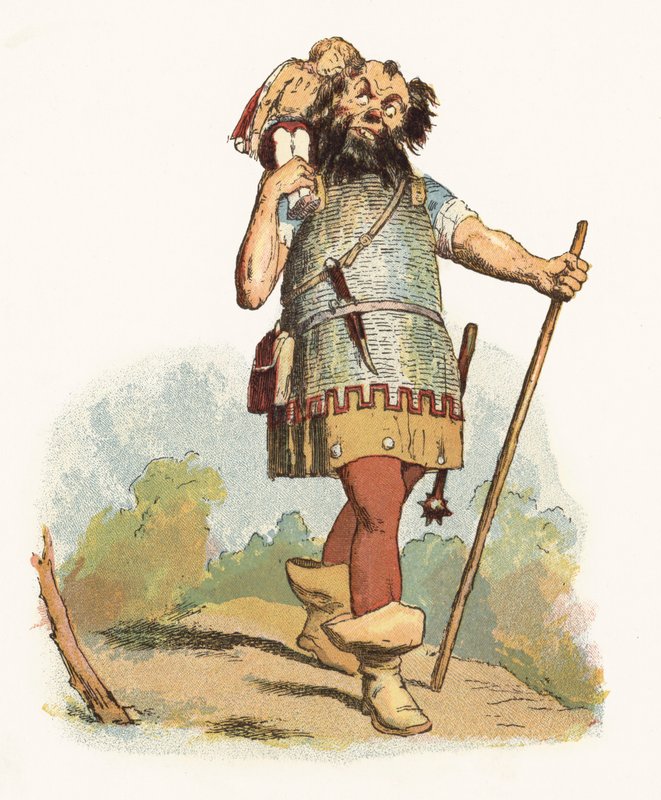 Ilustrace pro Jack The Giant Killer (barevné lito) od Richard Doyle