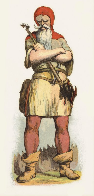 Ilustrace pro Jack The Giant Killer (barevné lito) od Richard Doyle