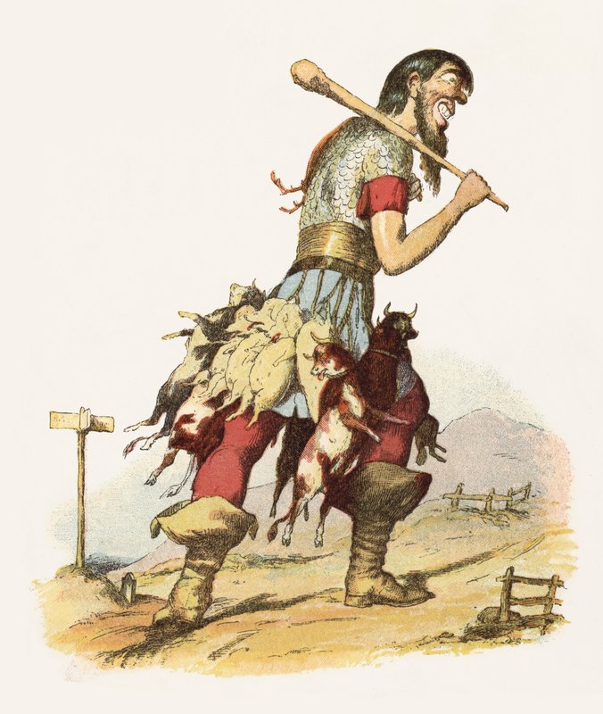 Ilustrace pro Jack The Giant Killer (barevné lito) od Richard Doyle