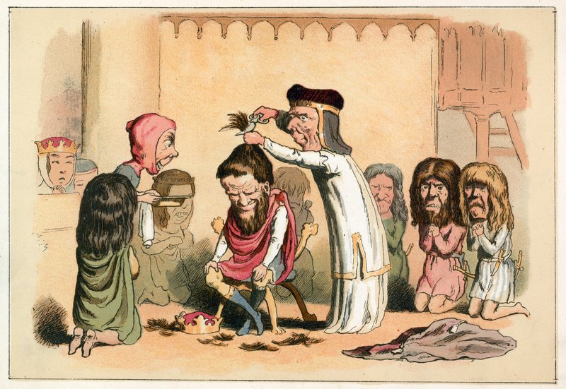 Král Jindřich I. a Serlo, biskup ze Seezu od Richard Doyle