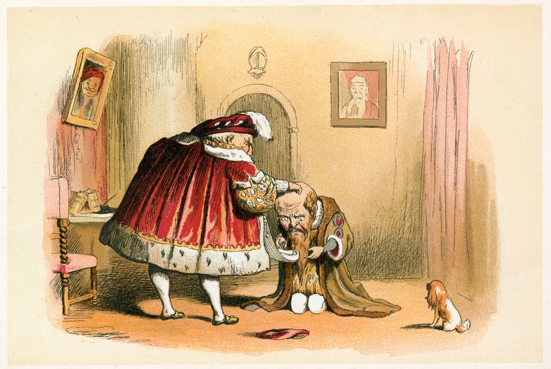 Král Jindřich VIII a člen parlamentu od Richard Doyle