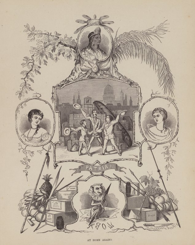 Stránka z The American Tour of pánů Brown, Jones a Robinson (rytina) od Richard Doyle
