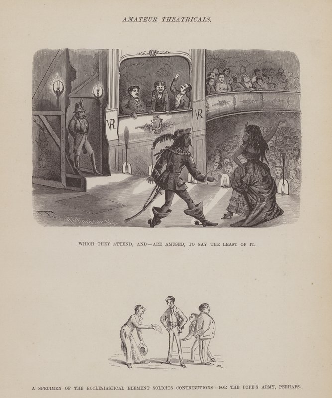Stránka z The American Tour of pánů Brown, Jones a Robinson (rytina) od Richard Doyle