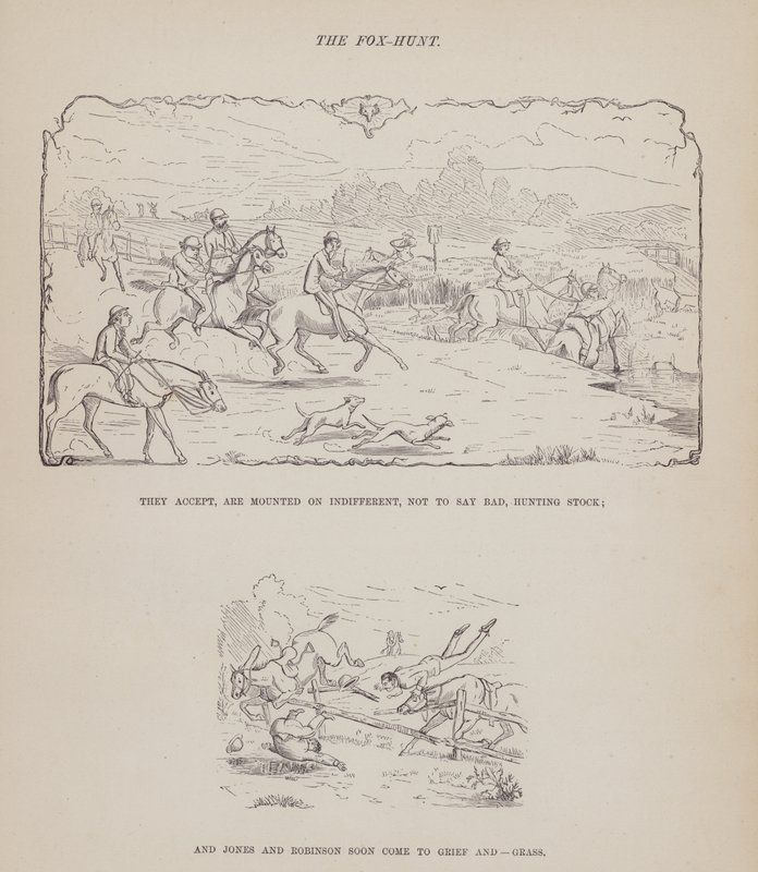 Stránka z The American Tour of pánů Brown, Jones a Robinson (rytina) od Richard Doyle
