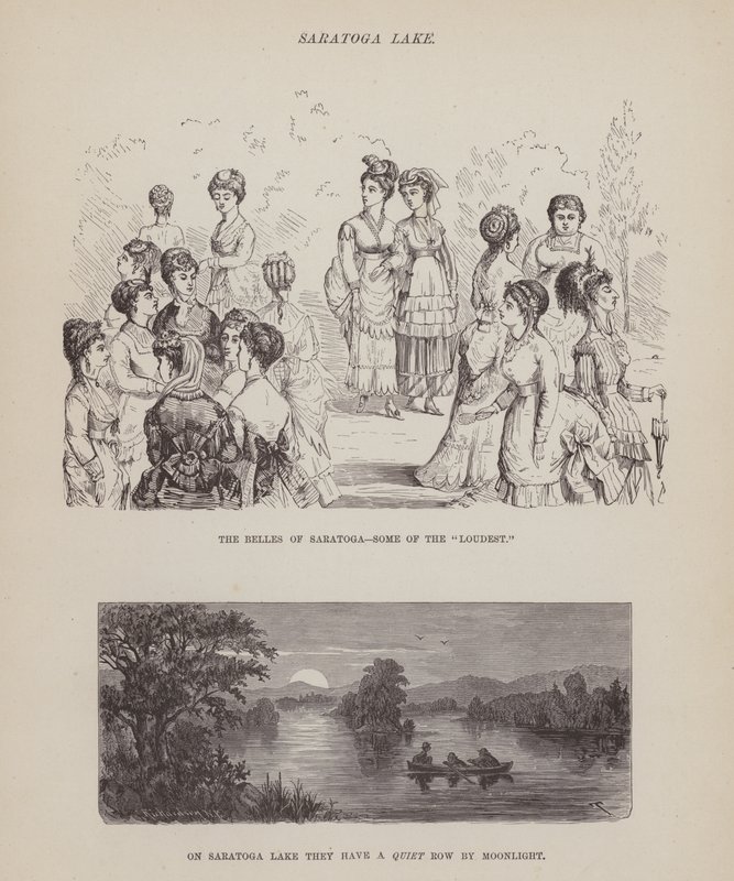 Stránka z The American Tour of pánů Brown, Jones a Robinson (rytina) od Richard Doyle