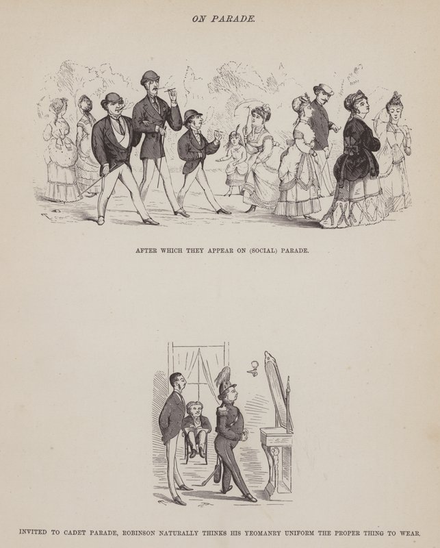 Stránka z The American Tour of pánů Brown, Jones a Robinson (rytina) od Richard Doyle