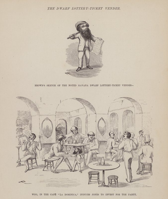 Stránka z The American Tour of pánů Brown, Jones a Robinson (rytina) od Richard Doyle