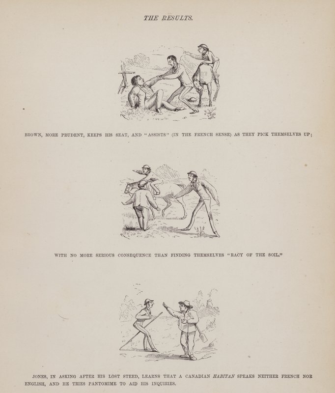 Stránka z The American Tour of pánů Brown, Jones a Robinson (rytina) od Richard Doyle