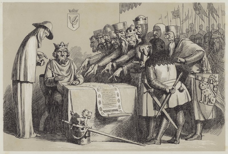 Podpis Magna Charta (akvatinta) od Richard Doyle