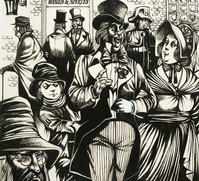 Děti jako Dickensův Oliver Twist se naučily vybírat kapsy. od Richard Hook